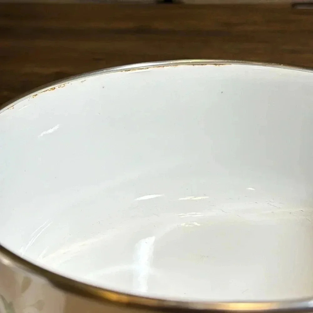 VTG Kobe Mixing Bowl Set of 3 Floral Pastel Enamel Nesting Flower Bowls JcPenny - Picture 14 of 16